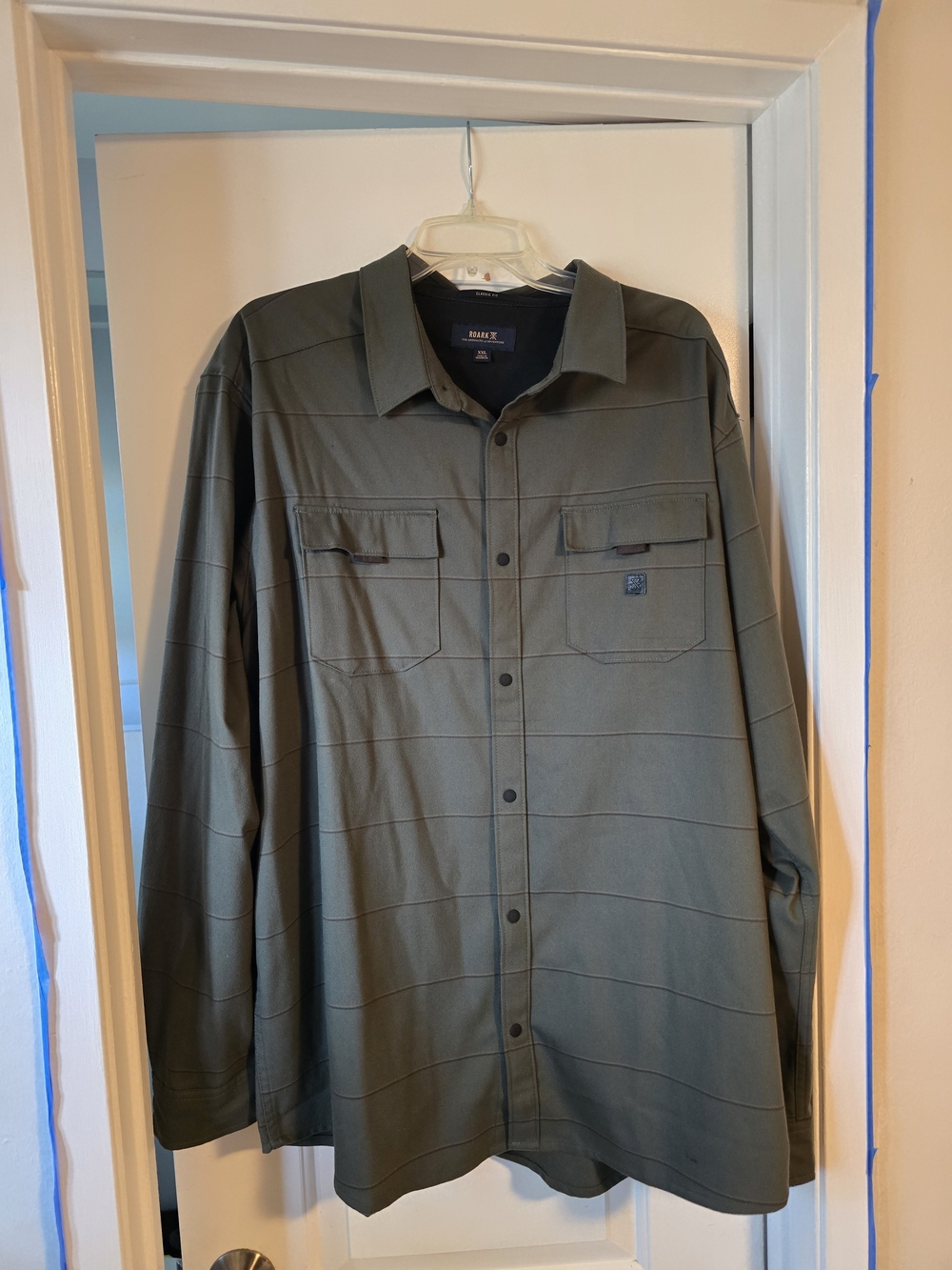 Roark Olive Green Long-Sleeve Shirt Jacket